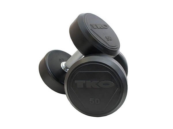 Solid Rubber Dumbbells 5 - 50lbs 800sport