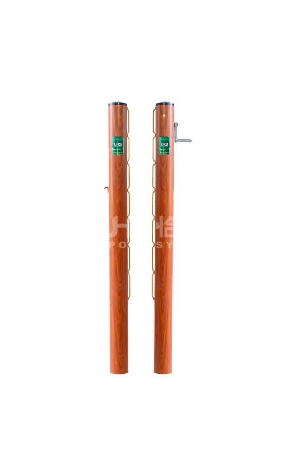 Round Aluminum Tennis Posts Including Sleeves, Centre Strap & Ground Anchor 800sport